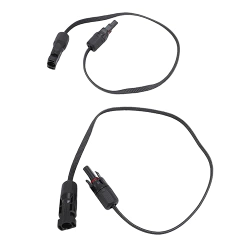 Marhynchus 1 Paar Solardraht mit Weiblichen Männlichen Steckern Solarverlängerungskabel 6mm² IP67 für Solarpanel RV Marine Home System (0,5 m / 1,6 Fuß) von Marhynchus