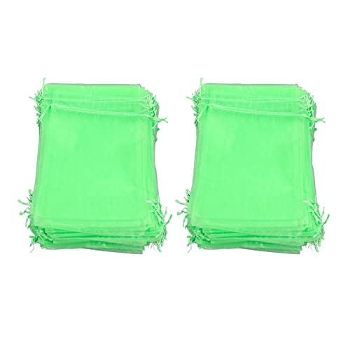 Marhynchus 100 Pack Obstschutzbeutel Garten Mesh Barrieretaschen mit Kordeltremisch Wiederverwendbarem, Atmungsaktiven Organza -Stoff für Vögel Eichhörnchen Obst Gemüse Pflanzen (15 * 20 cm) von Marhynchus