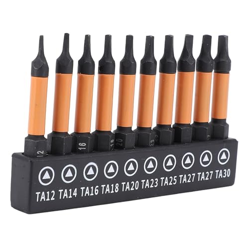 Marhynchus 10pcs 1/4 Zoll Hex Shank Triangular Bit Set S2 Legierungstahl Magnetische TA12-TA30-BIT mit Lagerregal Marhynchus 10pcs 1/4 Zoll Hex Shank Triangular Bit Set S2 Legierungstahl Magnetische TA12-TA30-BIT mit Lagerregal von Marhynchus