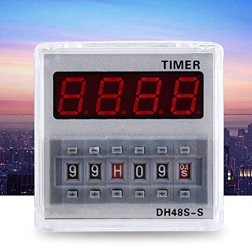 Marhynchus 12 V/24 V/380V Programmierbare Verzögerungszeit-Relais-Timer 0,1S-99H für die Fernbedienungskommunikation, S (380VAC) von Marhynchus