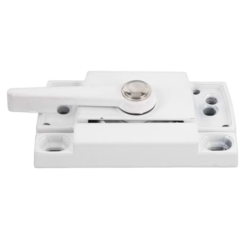 Marhynchus 2 Setzen Sie Schiebfenster Schärpe Lock Cam Hook Design Verbesserte Sicherheit Anti -Pry -Stabilkonstruktion mit Zinklegierung Aluminiumlegierung für Zinsenfenster (WHITE) von Marhynchus