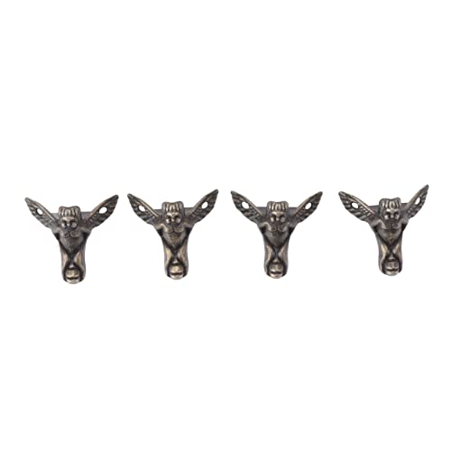 Marhynchus 20pcs Elegante Zinklegungsbox -Füße, Antiquitätenbox Füße Beinecke Beschützer für Vintage -Holzschachtel Dekoration, Möbelbeine, Metallbox Eckschutzschutz Marhynchus 20pcs Elegante Zinklegungsbox -Füße, Antiquitätenbox Füße Beinecke Beschützer für Vintage -Holzschachtel Dekoration, Möbelbeine, Metallbox Eckschutzschutz von Marhynchus