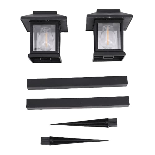 Marhynchus 2pcs Solar Patardway Leuchten Wiederaufladbare Outdoor -IP44 -Wasserdichte LED -Leuchten mit Auto -O -Off -Sensor für Garten Yard Walkway Landschaft Beleuchten von Marhynchus