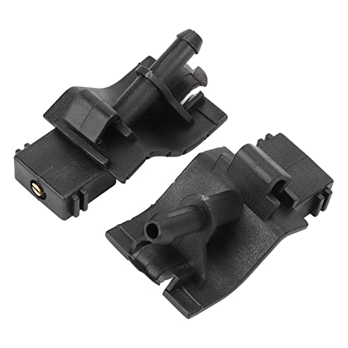 Marhynchus 2pcs Vordere Waschmazlen-Waschmaschine Jet Waschmaschine Sprühgerät OEM 85381-30110 ABS Black Direkter Ersatz mit Hoher Festigkeit für die Automatische Reparatur von Marhynchus