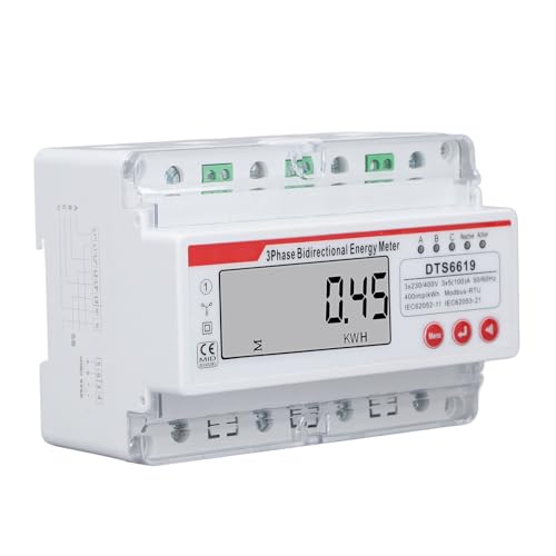 Marhynchus 3 Phase 4 Draht -Energie -Messgerät, LCD -Display, 150A Digital Electric Power Meter Energy Consumed KWH -Messgerät Einfachheit und Effizienz von Marhynchus