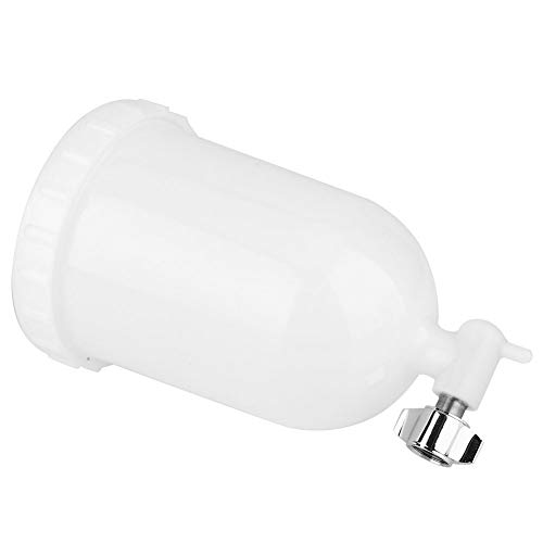 Marhynchus 400 Ml Weißer Plastikspray-Topf Langlebiger Side Feed Paint Cup für W101 W71 R-2 K-2 F-2 Spray, Ersatzfarbenbecher für -Enthusiasten von Marhynchus