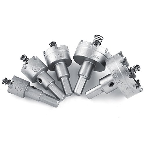 Marhynchus 5pcs/Set 20-50 Mm HSS-Bohrer-Bit-Loch-Säge Set Carbid-Spitze TCT METALWORKING Cutter Tools für Türen und Schränke Marhynchus 5pcs/Set 20-50 Mm HSS-Bohrer-Bit-Loch-Säge Set Carbid-Spitze TCT METALWORKING Cutter Tools für Türen und Schränke von Marhynchus