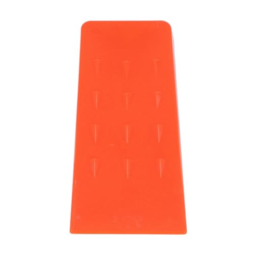 Marhynchus 8 Zoll Holz Keil Holz Splitting Keil Baum Fällung Keil mit Spikes für Kettensäge Zubehör ABS Kunststoff Heavy Duty Secure Cutting (ORANGE) von Marhynchus