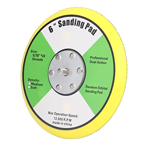 Marhynchus Backing -Teller Haltbares PU -Rückstand Zum Schleifen und Polieren, für die Meisten Luftschleifer Holzbearbeitungswerkzeug (6") von Marhynchus