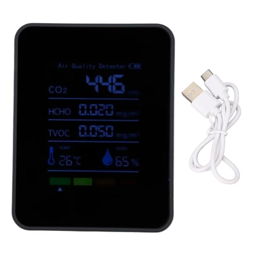 Marhynchus Batteriewertiger CO2 -Meter Tragbarer CO2 -Detektor mit Batterie 5 in 1 Luftqualitätsmonitor Echtzeit -Erkennung für den Heimgebrauch Marhynchus Batteriewertiger CO2 -Meter Tragbarer CO2 -Detektor mit Batterie 5 in 1 Luftqualitätsmonitor Echtzeit -Erkennung für den Heimgebrauch von Marhynchus