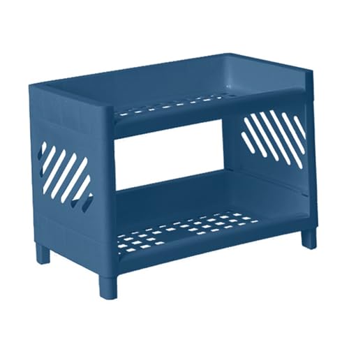 Marhynchus Desktop Regal Plastik Organizer 2 Tier -Doppelschicht -Lagerregal für Büroschreibtisch und Schlafzimmer Leichtes Tragbar (#1) von Marhynchus