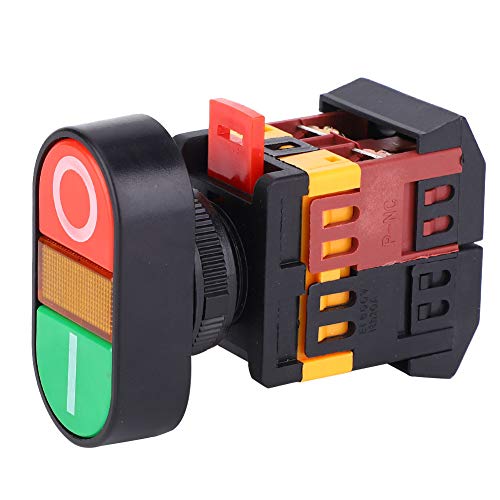 Marhynchus Druckknopfschalter LED -Licht Non -C Momentanschalter für Elektrische Gerätesteuerung 22 Mm und 25 Mm (220V) von Marhynchus