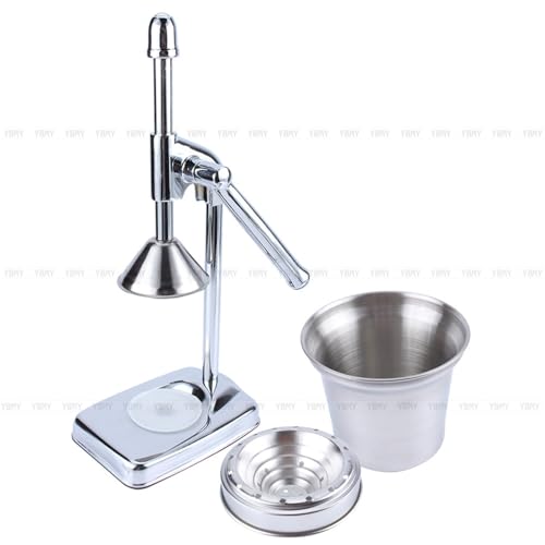 Marhynchus Edelstahl Zitrussuicer Manual Hand Press Juicer Maker Zitronenorangensaft Squeezer mit Abnehmbaren Teilen für die Einfache Reinigung von Gummi -Basisfüßen von Marhynchus