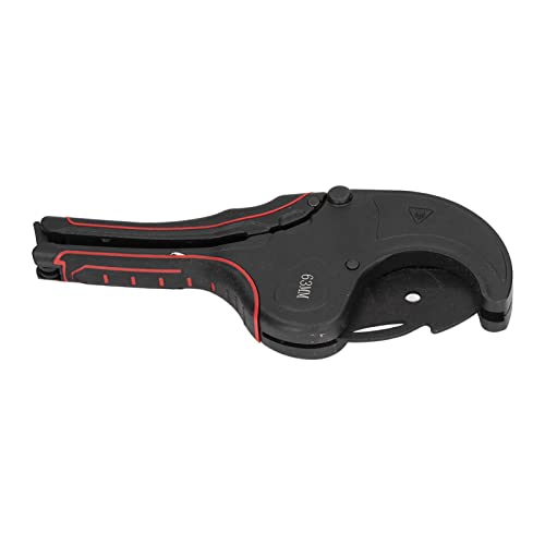 Marhynchus Ein Selbstfürchtiges PVC -Messer mit Einer Austauschbaren Rasur/Flügel, eine Schere mit Hoher Röhre mit Einem Hohen Hebel für Klempner und Hausbesitzer, Schwarz (0-63) von Marhynchus