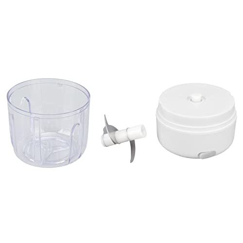 Marhynchus Elektrischer Knoblauchhacker Großer Kapazität Leistungsstärkerem Motor Edelstahl Food Processor für Schnelle Mahlzeiten 250 Ml (WHITE) von Marhynchus