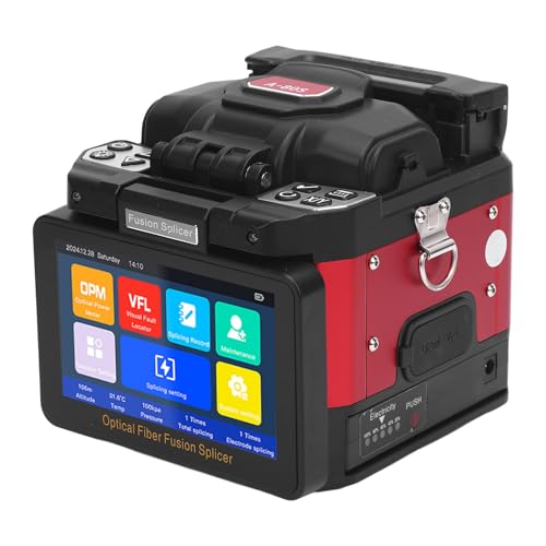Marhynchus Faserfusion Splicer Kit Automatische Faserspleißmaschine 8s Spleiß 18s Erwärmung 6 Motorkerne Ausrichtung mit 5 Zoll LCD -Bildschirm für 0,25 Mm 0,9 Mm Faserkabel (EU-Stecker AC100-240V) Marhynchus Faserfusion Splicer Kit Automatische Faserspleißmaschine 8s Spleiß 18s Erwärmung 6 Motorkerne Ausrichtung mit 5 Zoll LCD -Bildschirm für 0,25 Mm 0,9 Mm Faserkabel (EU-Stecker AC100-240V) von Marhynchus