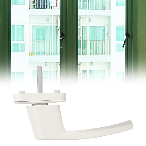 Marhynchus Fenstergriff, Aluminium -Legierungstür Fenstergriff Gebackener Weißer Farbe mit Runden Basi von Marhynchus