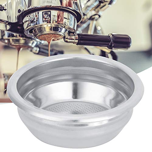 Marhynchus Fine Mesh 58mm Single Double Porous Filter Cup für Halbautomatische Kaffeemaschine in Milkentee und Bar Geeignet (doppelte Portion) von Marhynchus