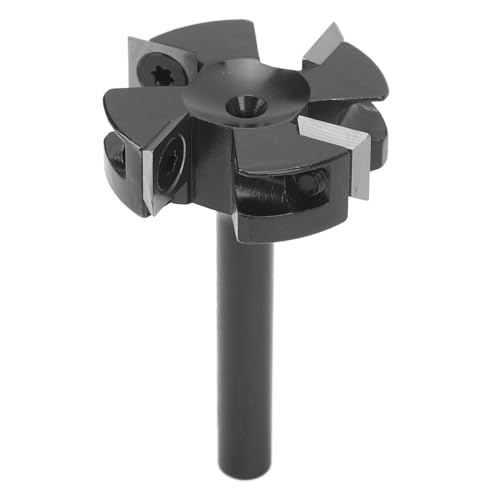 Marhynchus Flachdämpferungs -Router -Bit, 4 Blattdesign CNC Od Boardboard Bit, Industrielles Qualitätsmaterial für die Kantenbehandlung und das Grooven, Zuverlässige Arbeiten mit Großem Chip von Marhynchus