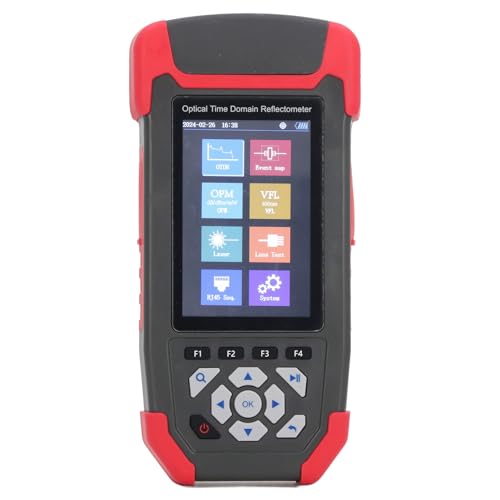 Marhynchus Glasfaser -Optikertester, Faser -Visualfehler Faser Licht Tester Glasfaser Kabel Tester Messgerät Universal Grenzflächenfaser, Netzwerkkabelprüfer (EU-Stecker 110-240V) von Marhynchus