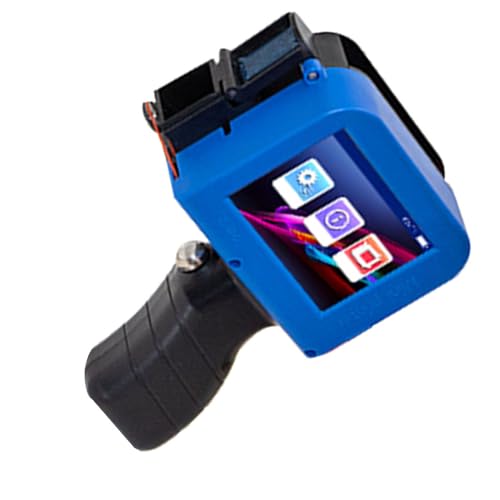 Marhynchus Handheld-Tintenstrahldrucker, HD-LED-Touchscreen, Multifunktionale Tragbare Tintenstrahldruckerpistole mit Griff, Stabiler Kontinuierlicher Druck auf Verschiedenen Oberflächen von Marhynchus