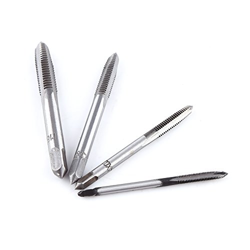 Marhynchus Handschraubengewinde -Tap -Schraubenschlüsselgriff Zum Klopfen in Holz, Kunststoff, Aluminium Haltbarer Stahlkonstruktion 4pcs Gerade Flöte Hähne Enthalten von Marhynchus