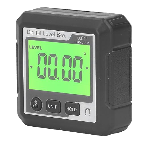 Marhynchus Hochgenauige Box Digital Level Die Hochpräzise Magnetische Neigungsmesserwinkelmesser für Die Tischlerkonstruktion, Geeignet für Die Holzverarbeitung (Schwarz und weiß) von Marhynchus