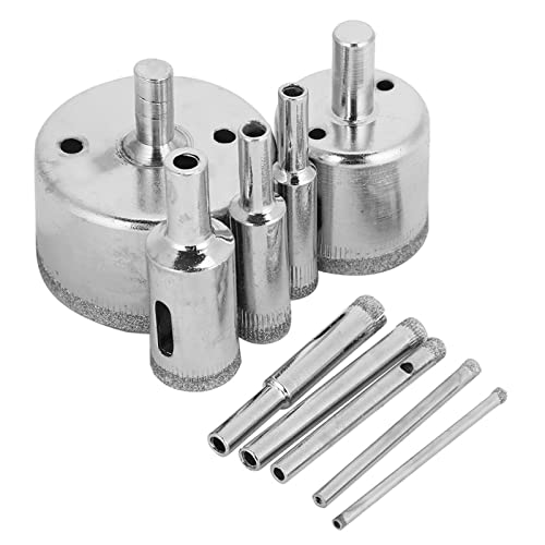 Marhynchus Hochhärte Glasbohrmaschine Bithaltbare Kernbohrmaschine Bit Elektrische Bohrmaschine Keramik Marmor Diamant Beschichtetes Kernbohrer Bit 10pcs/Set von Marhynchus