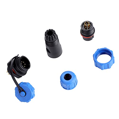 Marhynchus Hochwertiger IP68 SP13 2Pin/3Pin/4Pin/5Pin/6Pin/7Pin/9Pin Wasserdichtes Kunststoff -Stecker -Stecker Steckdosenanschluss für Elektrische Schaltungen (6Pin) von Marhynchus