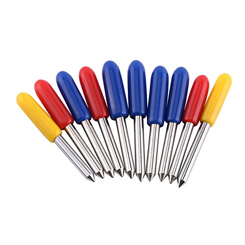 Marhynchus Hohe Härte Zementiertes Carbid -Plotter -Schneiderblatt für Vinylschnitte mit 10 PCS 30 Grad 45 Grad 60 Blades (MIX) von Marhynchus
