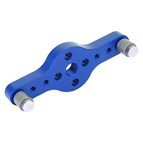 Marhynchus Holzbearbeitungsloch -Punch -Locator Panzer Aluminiumlegierung Puncher mit 3pcs Bohrbuchse (BLUE) von Marhynchus