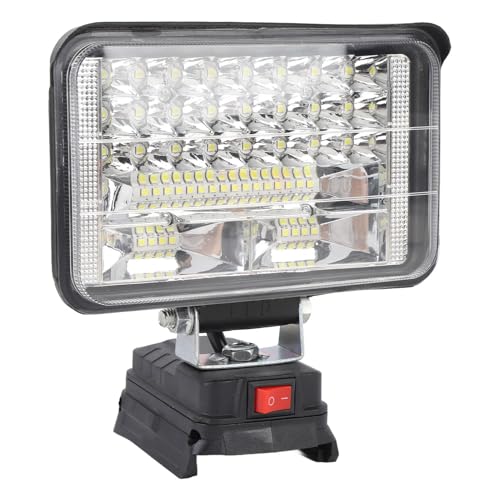 Marhynchus Kabelfreie LED -Arbeitslicht, Batteriebetriebene LED -Arbeitslicht, Hohe Helligkeit 50W 5400 Lm 6000k Weiß mit 2 USB Ladeanschlüssen, 140, Wandlampen Wandleuchten von Marhynchus