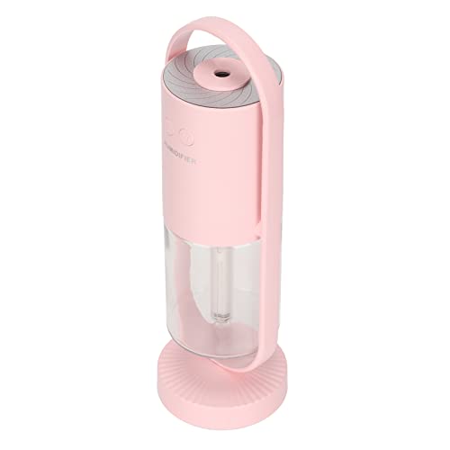 Marhynchus Kleiner Kühler Nebel -Luftbefeuchter 360 ° Rotierende Auto -Luftbefeuchter 2 Sprühmodi, Farb LED Nachtlicht für Schlafzimmer Babyzimmer Abspppetsilicon Pink (PINK) von Marhynchus