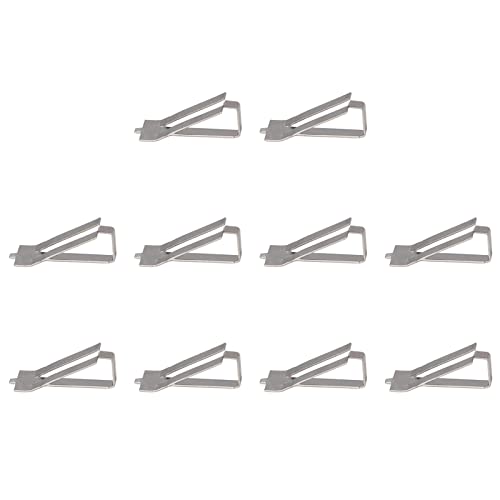Marhynchus Klemmhalterstore Stahl Drehen Edelstahl für 3D -Drucker - Festbettklammern für Ender 5 Pro Einfache Installation in 10 Pcs 10pcs von Marhynchus