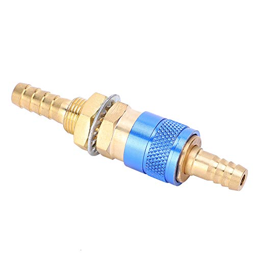 Marhynchus Kühlwasser- und Gasadapter Schneller Anschlussanpassung für Mi -TIG TIG Schweißer Taschenlampe Verschleiß resistentes Messingmaterial (BLUE) von Marhynchus