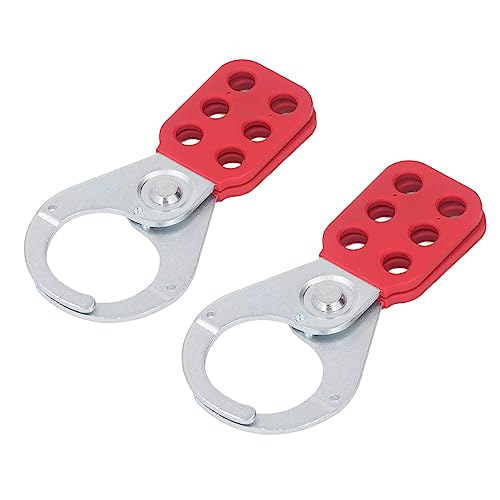 Marhynchus Lockout HaSP Industrial 6 Loch Stahl 2pcs Sicherheitsmarke aus Verzinktes Lockout HaSP für Isolierte Vorhängeschloss in Automobilherstellung und Ventilschienen von Marhynchus