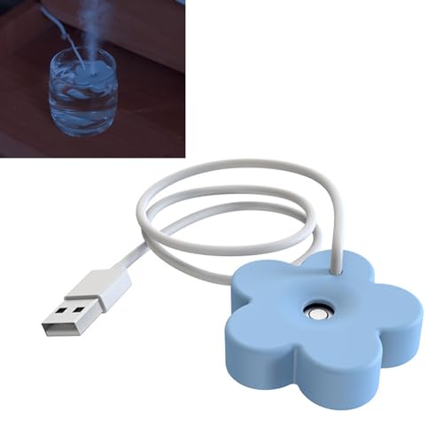 Marhynchus MINI Tragbarer Ultraschallzerstäuber -Luftbefeuchter für Zuhause oder Büro mit Intelligenter Zeitschutz für Einfache Nutzung und Flüssigkeitszufuhr Im Laufe des Tages [Zuhause, Büro] (BLUE) von Marhynchus