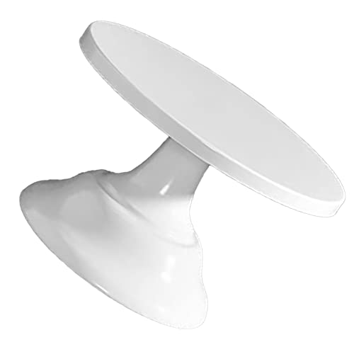 Marhynchus Metallkuchenstand mit Antislip Matte Designstand mit Einfachem Runden Kuchen für Babypartys, Jubiläen Helle Oberflächen (#1) von Marhynchus