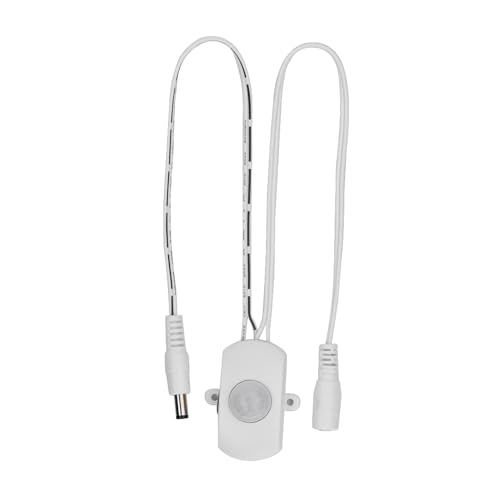 Marhynchus PIR-Bewegungssensor-Ersatz 5A DC 6-24V -Infrarotbewegungsdetektor für LED-Streifenlicht mit 120 ° -Detektionswinkel 5-7m Bereich Einstellbare Verzögerung (White) von Marhynchus