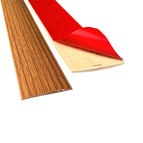 Marhynchus PVC -Selbstkleber - -Übergangsstreifenschwellenholz 1M X 4 Cm Graugelb für Teppichfliesenkantenverkleidung mit Peel -Stick -Installation (YELLOW #-3) von Marhynchus