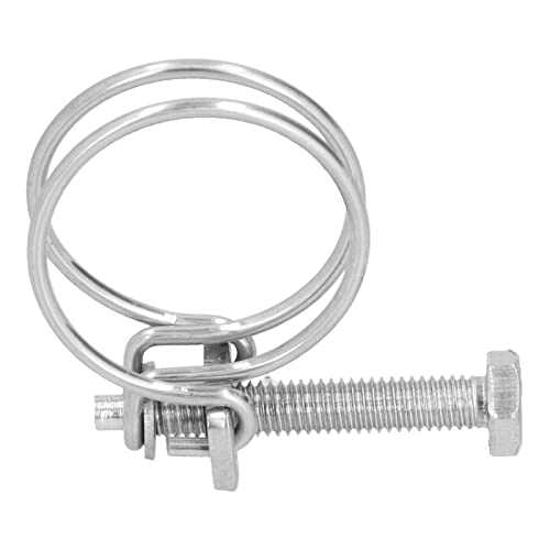 Marhynchus Robuste Edelstahl Doppeldrahtbandstil -Schlauchklemmen Resistente Schlauchklemmen für Haushalt 20 Pack (13-16mm) von Marhynchus