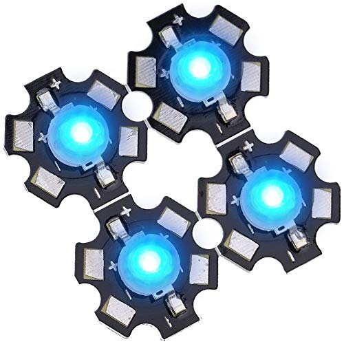 Marhynchus Schock -resistente Chips LEDs, Licht und Größe, für Dekorative LED -Leuchten, Rot, Grün, Blaue Farben, 25 Stcs. (455-460nm) von Marhynchus