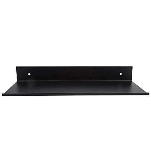 Marhynchus Schwarzes Aluminiumregal für Badezimmer, Abgerundete Ecken, Starke Lagerkapazität für Mehrfunktion, Küche und Badezimmer (40cm) von Marhynchus