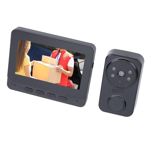 Marhynchus Smart Videotorklingel Wireless 1080p HD 8MP Kamera 4,3 Zoll Display mit 170 ° Weitwinkel Nachtsicht Video Intercom Zwei -Audio für die Sicherheit zu Hause von Marhynchus