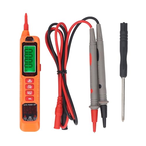 Marhynchus Spannungstester TEIL TEIL DIGITAL Multimeter Nichtkontakt -Spannungsdetektor 6000 Zählungen 600V AC DC Auto Range LCD -Display mit Taschenlampe für die Heimschule -Fabrik von Marhynchus