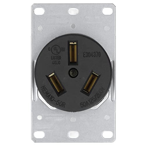 Marhynchus Steckdose Outlet, Steckdose 125 V 250 V 50A NEMA 10 Bis 50R, Messingkontakt, US -Standard 3 -Loch, Power Outlet von Marhynchus