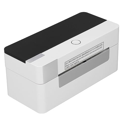 Marhynchus Thermodrucker, Thermo-Etikettendrucker, USB-Anschluss für Barcode-Versandpakete, 100–240 V, Desktop-Design, Unterstützt Roll- und Etikettendrucker von Marhynchus