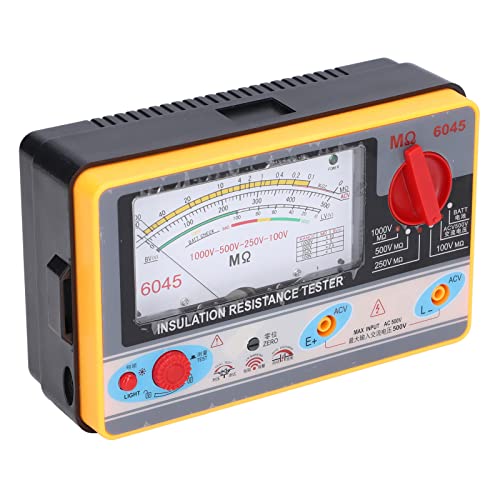 Marhynchus Tragbarer Widerstandsmesser mit Klarem Zifferblatt für Elektriker 1000V MegoHMMeter Marhynchus Tragbarer Widerstandsmesser mit Klarem Zifferblatt für Elektriker 1000V MegoHMMeter von Marhynchus