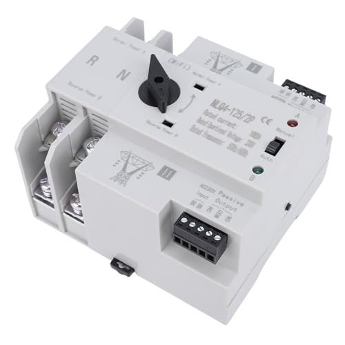 Marhynchus WiFi Dual Power Automatic Transfer Switch Generator Wechselschalter 2p 100a 110 V mit EWelink App -Steuerung für das Heimlabor Lab Din Rail Mount von Marhynchus