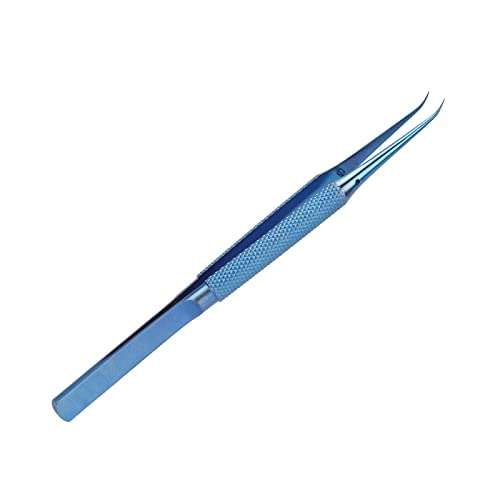 Micro Pinzette Ti-Legierung wissenschaftliche Ausbildung Mikroskop Flying Wire Pinzette Punkt 0,15 Mm Antimagnetische Pinzette für Elektronikreparatur Labormodellbau,Mikroskop von Marhynchus